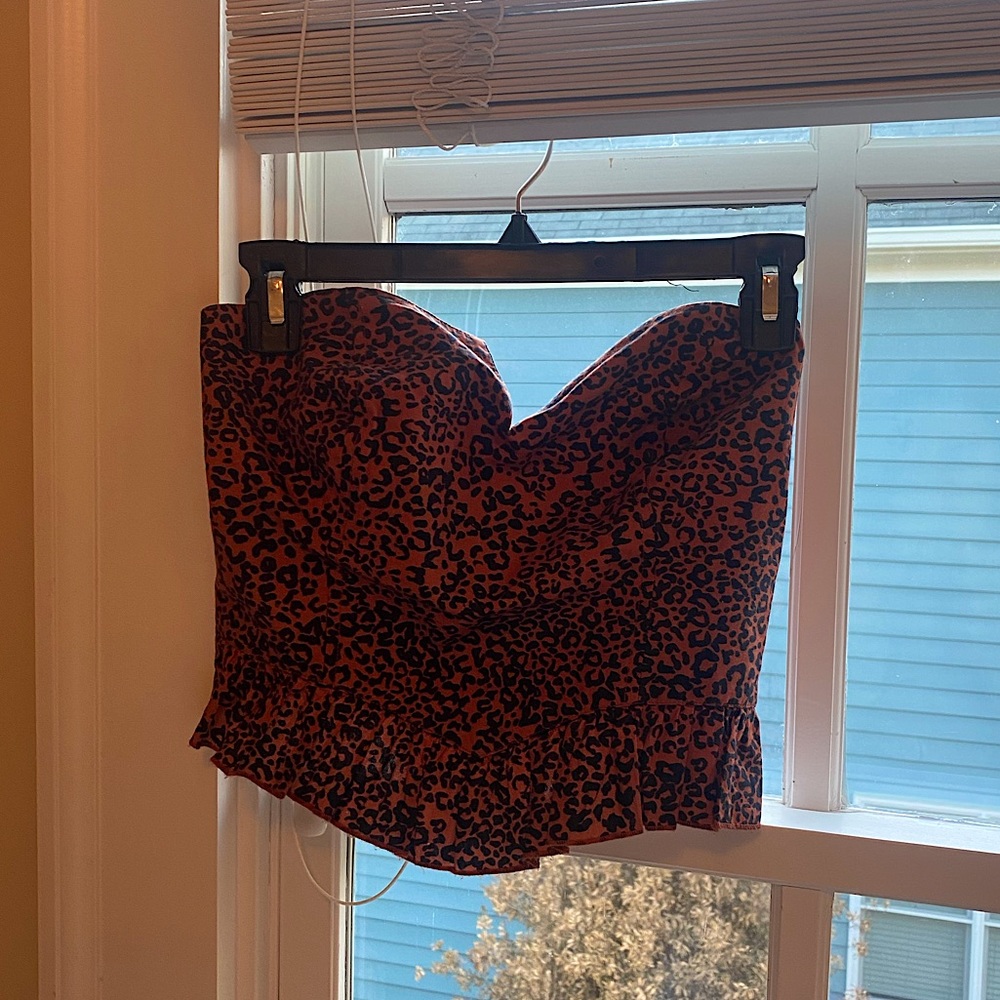 Urban Outfitters Strapless Peplum Top